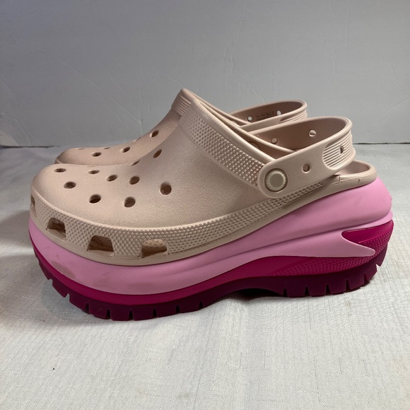 NWOT Crocs Mega Crush Platform Clogs, Pink, Women's Size 9/Men's Size 7 - Picture 5 of 9